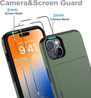 iPhone 15 Wallet Card Holder Screen Protector Heavy Duty Protective