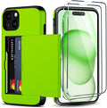 iPhone 15 Wallet Card Holder Screen Protector Heavy Duty Protective