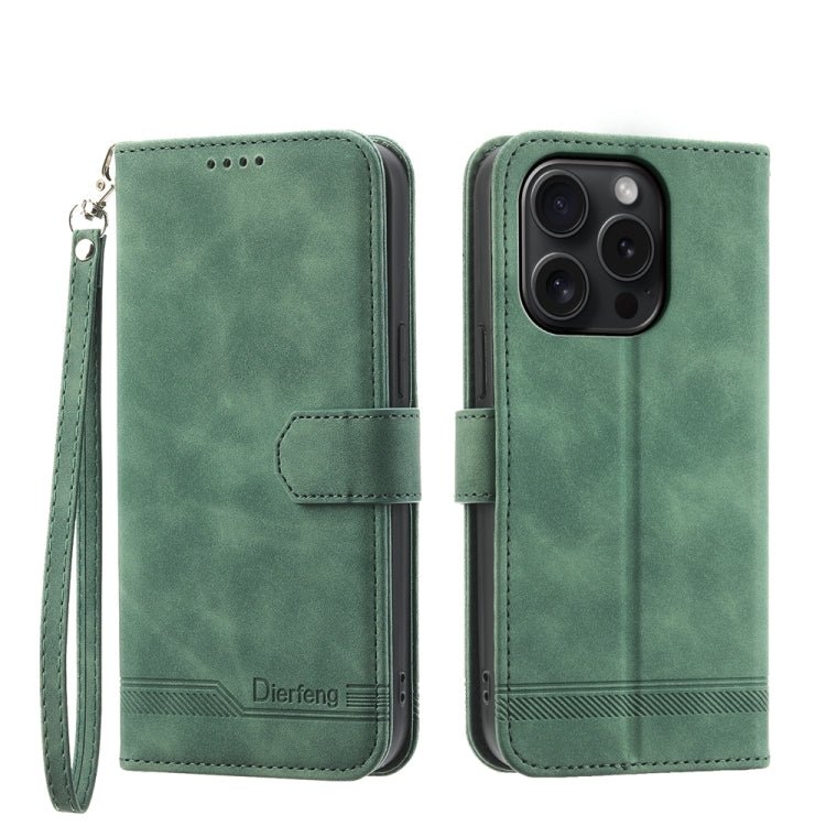 iPhone 15/16 Series Line TPU Hybrid PU Leather Phone Case