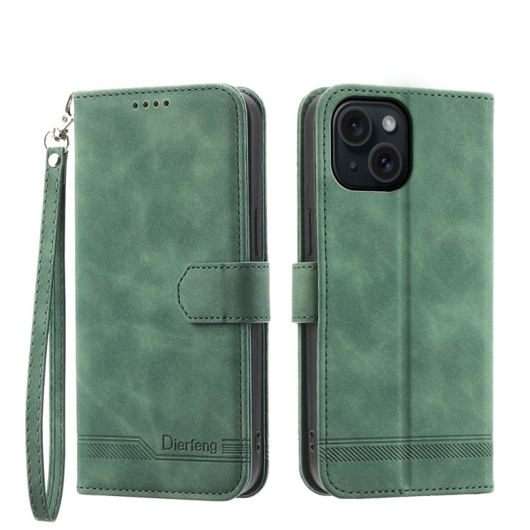 iPhone 15/16 Series Line TPU Hybrid PU Leather Phone Case