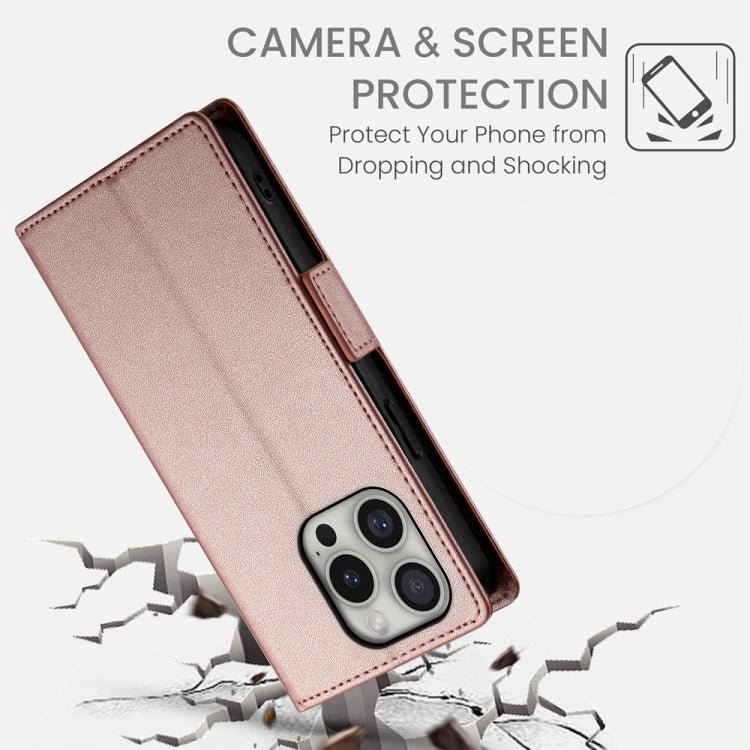 iPhone 15/16 Side Buckle Magnetic Frosted Leather Phone Case