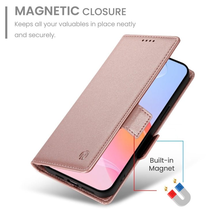 iPhone 15/16 Side Buckle Magnetic Frosted Leather Phone Case