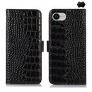 iPhone 15/16/17 Series Crocodile Top Layer Cowhide Leather Phone Case