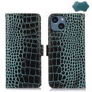 iPhone 15/16/17 Series Crocodile Top Layer Cowhide Leather Phone Case