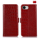 iPhone 15/16/17 Series Crocodile Top Layer Cowhide Leather Phone Case