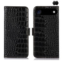 iPhone 15/16/17 Series Crocodile Top Layer Cowhide Leather Phone Case
