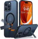 iphone 16 360° Kickstand Magnetic Full Camera Protection Case