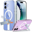 iphone 16 360° Kickstand Magnetic Full Camera Protection Case