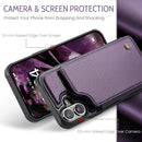 iPhone 16 6.1" Wallet Case Card Holder RFID Blocking Phone Case