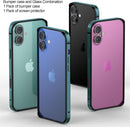 Iphone 16 Aluminum Frame HD Tempered Glass Screen Protector Cover