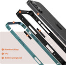 Iphone 16 Aluminum Frame HD Tempered Glass Screen Protector Cover