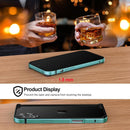 Iphone 16 Aluminum Frame HD Tempered Glass Screen Protector Cover