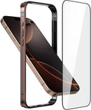 Iphone 16 Aluminum Frame HD Tempered Glass Screen Protector Cover