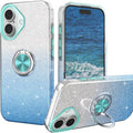 iPhone 16 Case 360°Ring Holder Kickstand Magnetic Car Mount Protective Sturdy Cover