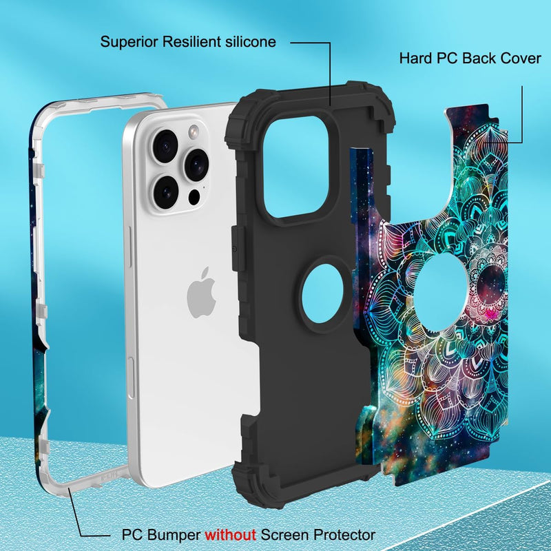 iPhone 16 Case 6.1", Heavy Duty Shockproof Protection Soft Silicone Bumpers Hybrid Protective Case - Gorilla Cases