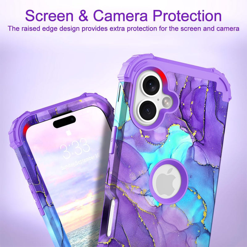 iPhone 16 Case 6.1", Heavy Duty Shockproof Protection Soft Silicone Bumpers Hybrid Protective Case - Gorilla Cases