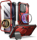 iPhone 16 Case MagSafe Full - Body Military Protection Magnetic Phone Case Black