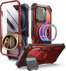 iPhone 16 Case MagSafe Full - Body Military Protection Magnetic Phone Case Black