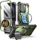 iPhone 16 Case MagSafe Full - Body Military Protection Magnetic Phone Case Black