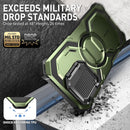 iPhone 16 Case MagSafe Full - Body Military Protection Magnetic Phone Case Black