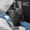 iPhone 16 Case MagSafe Full - Body Military Protection Magnetic Phone Case Black