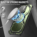 iPhone 16 Case MagSafe Full - Body Military Protection Magnetic Phone Case Black