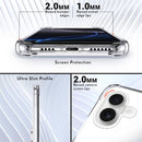 iPhone 16 Case, Minimalist Wallet Case Card Holder Protective Cover - Clear