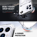 iPhone 16 Case, Minimalist Wallet Case Card Holder Protective Cover - Clear