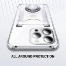 iPhone 16 Case, Minimalist Wallet Case Card Holder Protective Cover - Clear