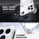 iPhone 16 Case, Minimalist Wallet Case Card Holder Protective Cover - Clear