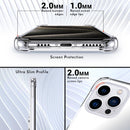 iPhone 16 Case, Minimalist Wallet Case Card Holder Protective Cover - Clear