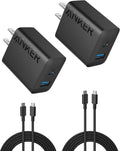 Iphone 16 Charger, 2 - Pack 20W Fast USB C Charger Block