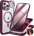Iphone 16 Full - Body Bumper Phone Case with Built - In Full Glass Screen & Lens Protector