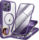 Iphone 16 Full - Body Bumper Phone Case with Built - In Full Glass Screen & Lens Protector