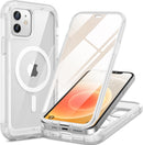 Iphone 16 Full - Body Bumper Phone Case with Built - In Full Glass Screen & Lens Protector