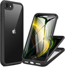 Iphone 16 Full - Body Bumper Phone Case with Built - In Full Glass Screen & Lens Protector