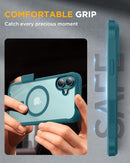 Iphone 16 Full - Body Bumper Phone Case with Built - In Full Glass Screen & Lens Protector