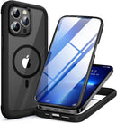 Iphone 16 Full - Body Bumper Phone Case with Built - In Full Glass Screen & Lens Protector