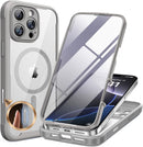 Iphone 16 Full - Body Bumper Phone Case with Built - In Full Glass Screen & Lens Protector