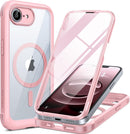 Iphone 16 Full - Body Bumper Phone Case with Built - In Full Glass Screen & Lens Protector