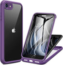 Iphone 16 Full - Body Bumper Phone Case with Built - In Full Glass Screen & Lens Protector
