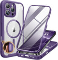 Iphone 16 Full - Body Bumper Phone Case with Built - In Full Glass Screen & Lens Protector
