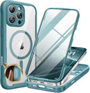 Iphone 16 Full - Body Bumper Phone Case with Built - In Full Glass Screen & Lens Protector