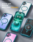 Iphone 16 Full - Body Bumper Phone Case with Built - In Full Glass Screen & Lens Protector