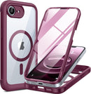 Iphone 16 Full - Body Bumper Phone Case with Built - In Full Glass Screen & Lens Protector
