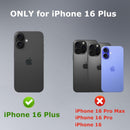 iPhone 16 Plus Belt Clip Case with 2 Screen Protectors & Kickstand