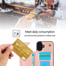 iPhone 16 Plus Flip Folio Wallet Case Credit Card Holder Slot PU Leather Cover 6.7 inch Blue