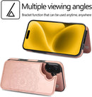 iPhone 16 Plus Flip Folio Wallet Case Credit Card Holder Slot PU Leather Cover 6.7 inch Blue