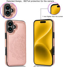 iPhone 16 Plus Flip Folio Wallet Case Credit Card Holder Slot PU Leather Cover 6.7 inch Blue