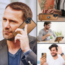 iPhone 16 Plus Leather Case with Kickstand & Camera Protection